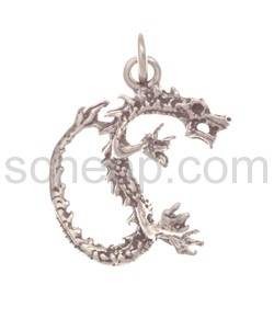 Pendant knot dragon/dragon