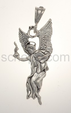 Pendant, Angel with flame