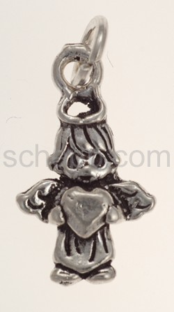 Pendant, angel with heart