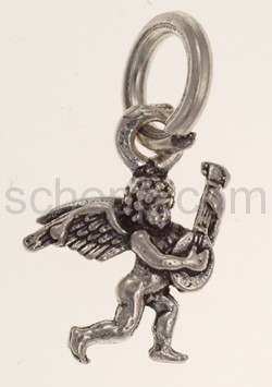 Pendant, angel with lute