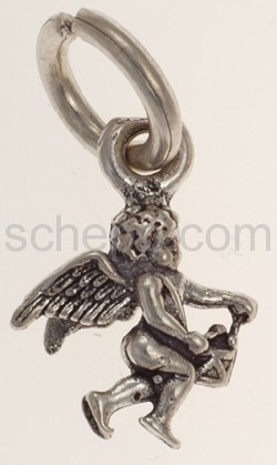 Pendant, angel with drums