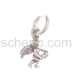 Pendant, angel  with concertina