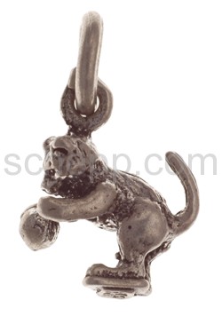 Pendant, bear with ball