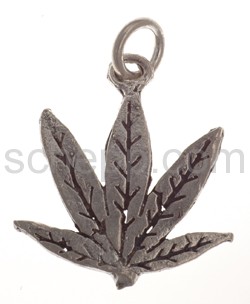 Pendant marihuana leaf, small