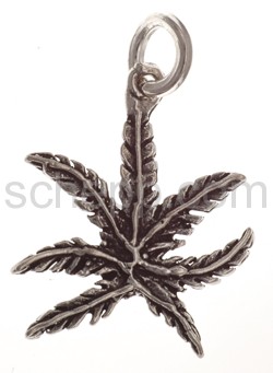 Pendant marihuana leaf, small