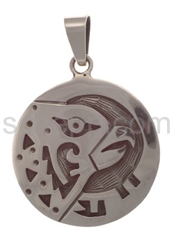 Pendant Indian jewellery, eagle\s head (Hopi style)