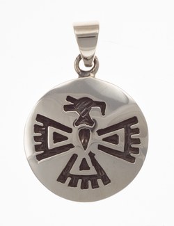 Pendant Indian jewellery, eagle (Hopi style)