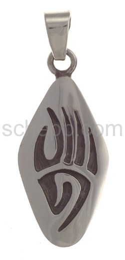 Pendant Indian jewellery, bear\s paw (Hopi style)