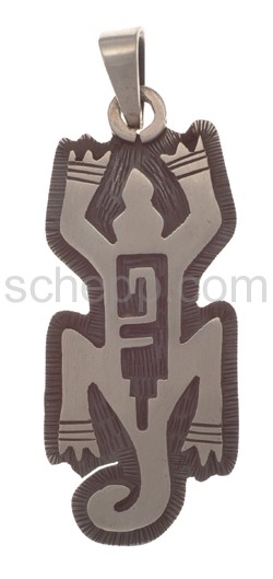 Anhnger Indianerschmuck, Eidechse (Hopi-Style), gro