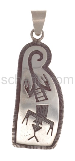 Anhnger Indianerschmuck, Eidechse (Hopi-Style)