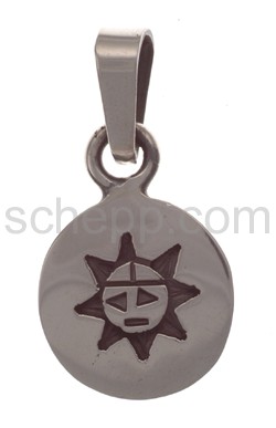 Pendant Indian jewellery, sun (Hopi style)