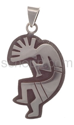 Pendant Indian jewellery, Kokopelli (Hopi style), large