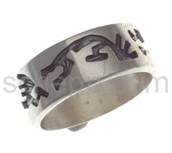 Ring Kokopelli (Hopi style)