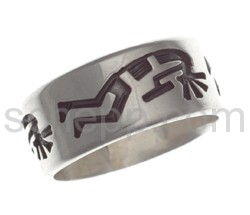 Ring Kokopelli (Hopi style)