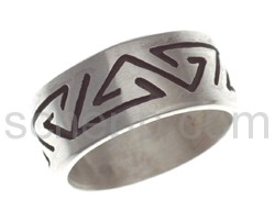 Ring with Hopi ornament (Hopi style)