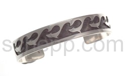 Armspange Wellenornament (Hopi-Style), schmal
