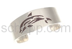 Bangle dolphin (Hopi style), wide