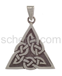 Pendant Celtic, knot design, triangular