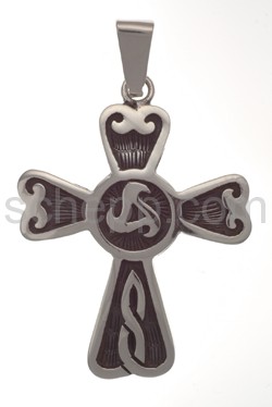 Anhänger keltisch, Kreuz mit Triskele