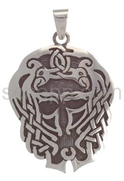 Pendant Celtic, knot design and hawk\s heads