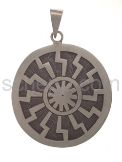 Pendant black sun