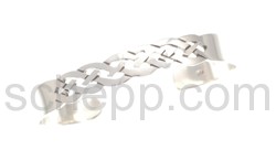 Bangle with cut-out knot design