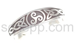 Bangle with triskele and Celtic knot design