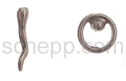 Ear studs spermatozoon/ovum