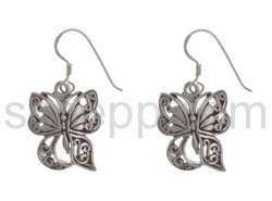 Drop earring butterfly