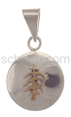 Tattoo pendant Baum, Tribal Design, round