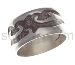 Tattoo-Ring, Tribal Design