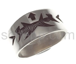 Tattoo-Ring, Tribal Design