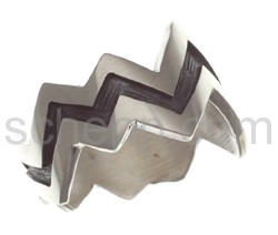 Tattoo ring, Tribal Design, jagged, wide