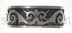 Tattoo-Armspange,Tattoo, Tribal Design, breit