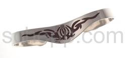 Tattoo-Armspange, Tribal Design, schmal