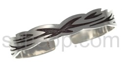 Tattoo bangle, Tribal design, narrow