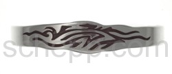 Tattoo-Armspange, Tribal Design, schmal
