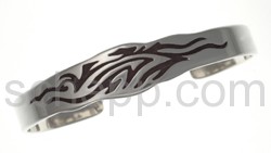 Tattoo bangle, Tribal design, narrow