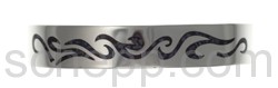 Tattoo-Armspange, Tribal Design, blaue Intarsie