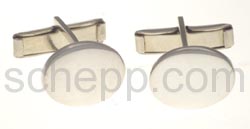 Cuff links, oval