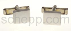 Cuff links, rectangular