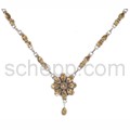 Collier, Citrine mit Facettenschliff