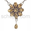 Collier, Citrine mit Facettenschliff