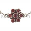 Collier with garnets, facet cut