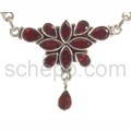 Collier mit Granaten, Facettenschliff