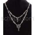 Collier mit Iolithen, Facettenschliff