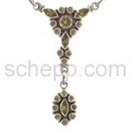 Collier mit Peridoten, Facettenschliff