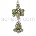 Collier mit Peridoten, Facettenschliff