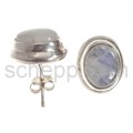 Ear studs moonstone, oval