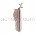 Pendant, quartz-druse, rectangular